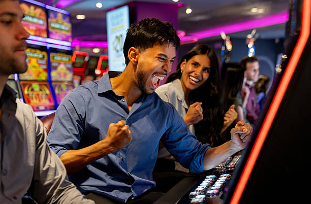 Live game show host at lunatogel link studio with interactive wheel and real-time betting interface